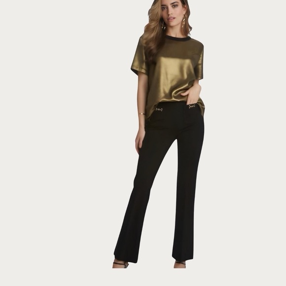 Elliott Lauren Pants - Elliott Lauren Ponte Pant with Buckles